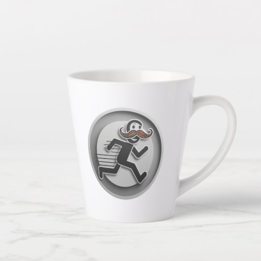 口ひげパパ カフェラテマグ (右)