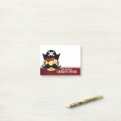 口ひげパーソナライズされた海賊 ポストイット (デスク上)
