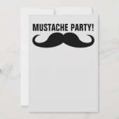 口ひげパーティー!招待状。カスタマイズ 招待状 (正面)