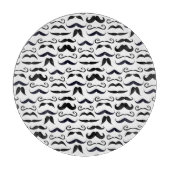 口ひげヒップスターレトロパターン カッティングボード (正面)