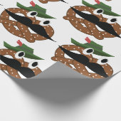 口ひげプレッツェル ラッピングペーパー (角)