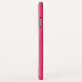 口ひげプレーンホットピンク背景 Case-Mate iPhoneケース (裏面/右)