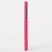 口ひげプレーンホットピンク背景 Case-Mate iPhoneケース (裏面/左)