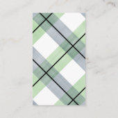 口ひげベビーオムツラッフルチケットグリーンネービーブルー エンクロージャーカード (裏面)