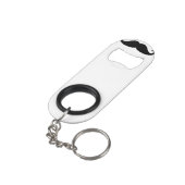 口ひげボトルオープナー（ミニ） キーホルダー栓抜き (裏面アングル)