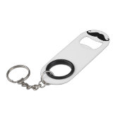 口ひげボトルオープナー（ミニ） キーホルダー栓抜き (正面アングル)