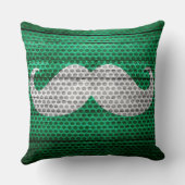 口ひげメタルと木目の穴#3 クッション (裏面)