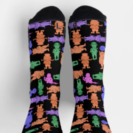 口ひげメンズオールオーバープリントソックス ソックス
