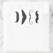 口ひげリスト – 武器を選択!! 楕円形シール (バッグ)