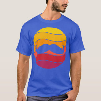 口ひげレトロスタイルヴィンテージ9 Tシャツ