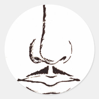 口ひげヴィンテージ現実主義者 ラウンドシール