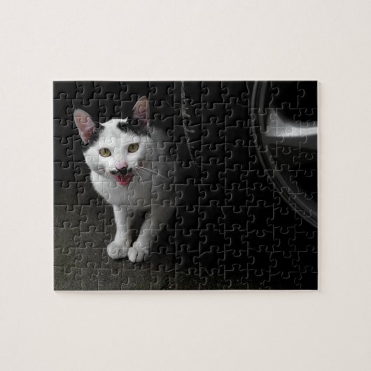 口ひげ付き猫 ジグソーパズル (横)