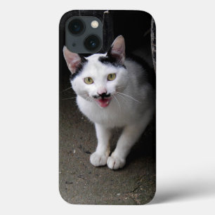口ひげ付き猫 iPhone 13ケース