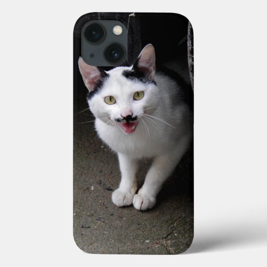 口ひげ付き猫 Case-Mate iPhoneケース (裏面)