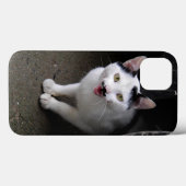 口ひげ付き猫 Case-Mate iPhoneケース (裏面 (横))