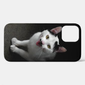口ひげ付き猫 Case-Mate iPhoneケース (裏面 (横))