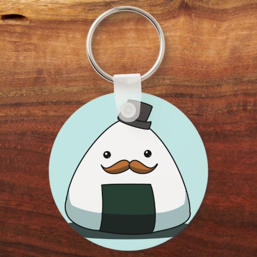 口ひげ切りキーチェーン キーホルダー (正面)
