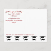 口ひげ卒業白 案内ポストカード (裏面)