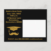 口ひげ卒業 インビテーションポストカード (裏面)