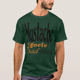 口ひげ叔父パパひげ Tシャツ