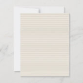 口ひげ唇レトロRSVP結婚カード 出欠カード (裏面)