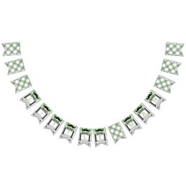 口ひげ小さな男の緑の灰色の男の赤ちゃんシャワー バンティングフラッグ