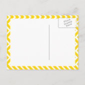 口ひげ山形男の赤ちゃんシャワー インビテーションポストカード (裏面)