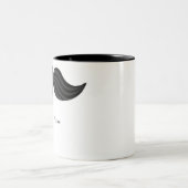 口ひげ新郎の右腕マグカップ ツートーンマグカップ (中央)