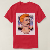 口ひげ日の出 Tシャツ (デザイン正面)