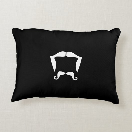 口ひげ枕 アクセントクッション (裏面)