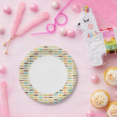 口ひげ模様 ペーパープレート (パーティー)