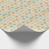 口ひげ模様 ラッピングペーパー (角)