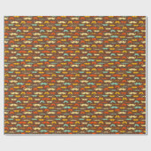 口ひげ模様 ラッピングペーパー (フラット)