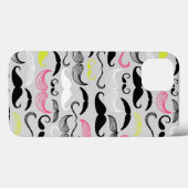 口ひげ模様、レトロスタイル Case-Mate iPhoneケース (裏面 (横))