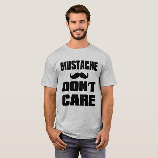 口ひげ気に Tシャツ (正面フル)