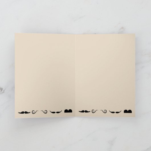 口ひげ父の日用カード カード (内部)