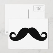 口ひげ状のはがき ポストカード (正面/裏面)