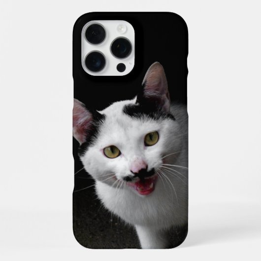 口ひげ猫 iPhoneケース (裏面)