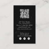 口ひげ理容師ショップヘアスタイリストロイヤリティカード 名刺 (裏面)