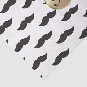 口ひげ白黒金ゴールドモノグラムパーティー 薄葉紙 (詳細)