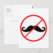 口ひげ禁止! ポストカード (正面/裏面)