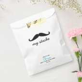 口ひげ私の石ひげ最初の誕生日パーティー フェイバーバッグ (封をした状態)