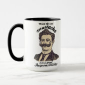 口ひげ素晴らしと来責任素晴らしが マグカップ (左)