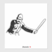 口ひげ警官 シール (シート)