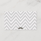 口ひげ赤ちゃんシャワーおむつラッフルチケット エンクロージャーカード (裏面)