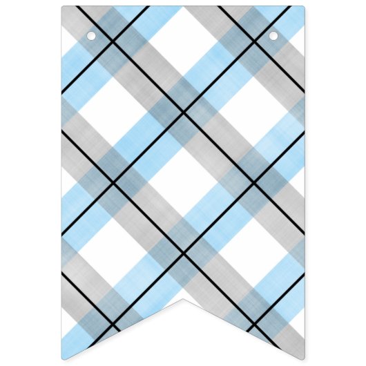 口ひげ赤ちゃん青グレーの男の赤ちゃんシャワーの装飾 バンティングフラッグ (第3の旗)