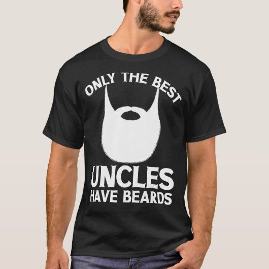 口ひげ顔の毛だけ最高のの叔父H Tシャツ (正面)
