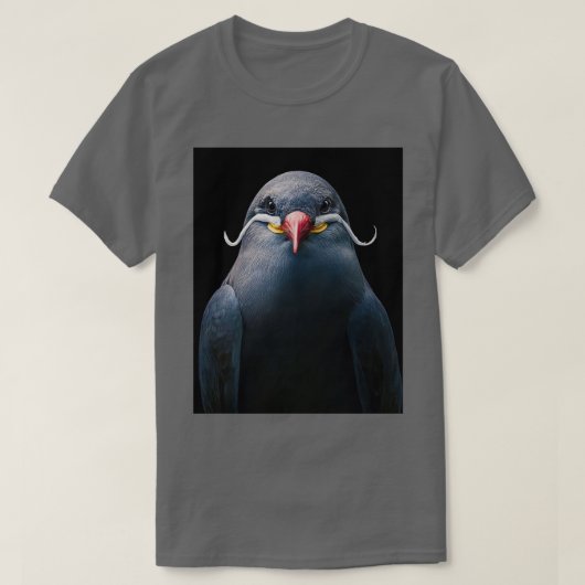 口ひげ鳩2 Tシャツ (デザイン正面)