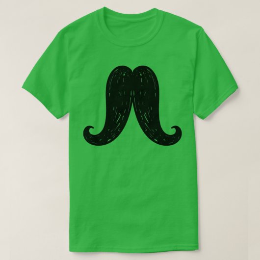 口ひげ5 Tシャツ (デザイン正面)