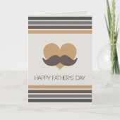 口ひげ – お父様の日 カード (正面)